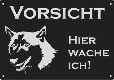 Husky | Aluminium Warnschild
